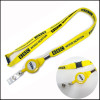 Document holder logo neck straps with retractable reel