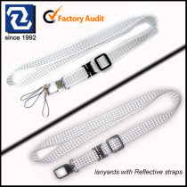 Reflective straps neck lanyard with custom logo