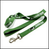 Green polyester straps for dog leashes with printing logo