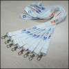 White polyester neck lanyards with custom logo for activity