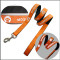 Reflective logo dog callor and leaches with leather and polyester material