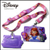 Disney girls PVC card purse neck lanyards for promotional gift