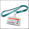 Business name card holder nylon lanyards with plastic bulldog clip