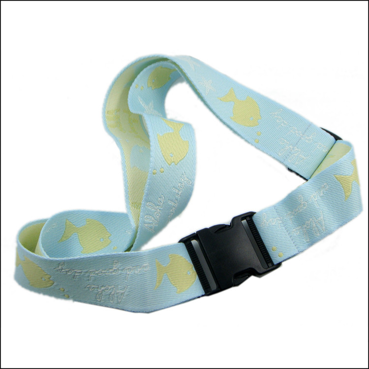 woven logo polyester luggage belt