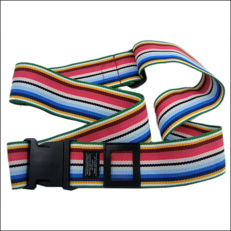 custom woven logo luggage belt