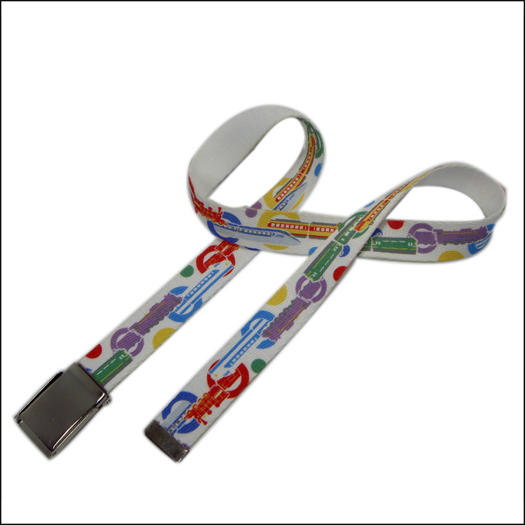 Metal adjustable buckle sublimation custom logo fashion belt - Buy ...