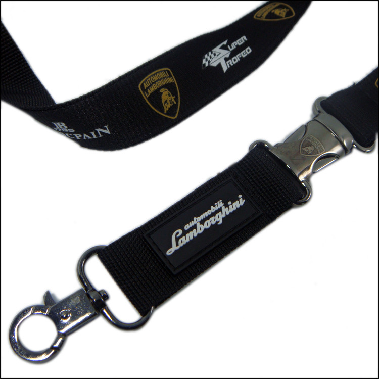 custommetal insert buckle and metal hook with neck straps
