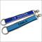 Woven name logo polyester key chain straps for sales
