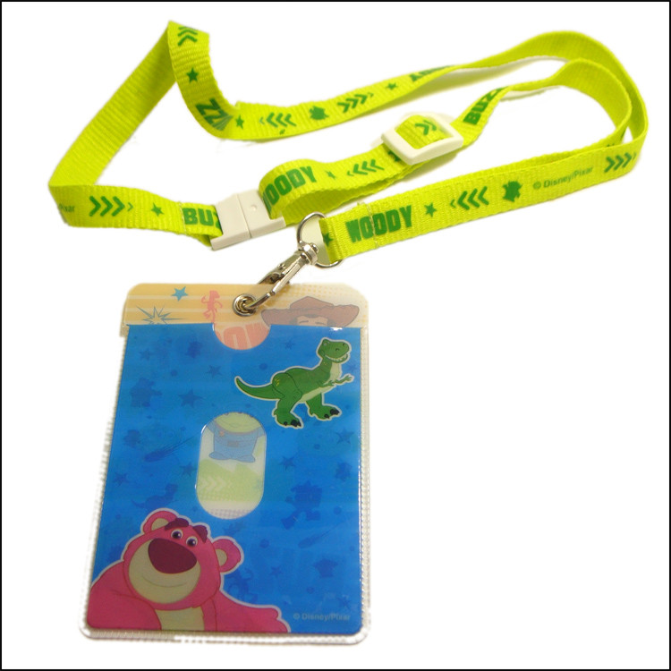 custom sublimation print logo neck lanyards with pvc card bag for students