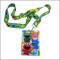 Custom cartoon PVC card bag polyester lanyards for children gift