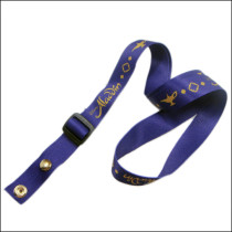 Aladdin logo sublimation custom logo polyester neck lanyerds with snap fasteners