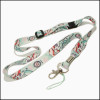 Sublimation cute logo polyester lanyards for girls