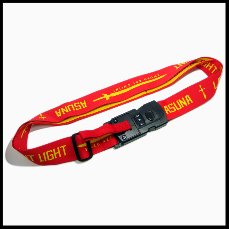 custom heat-transferring logo luggage belt