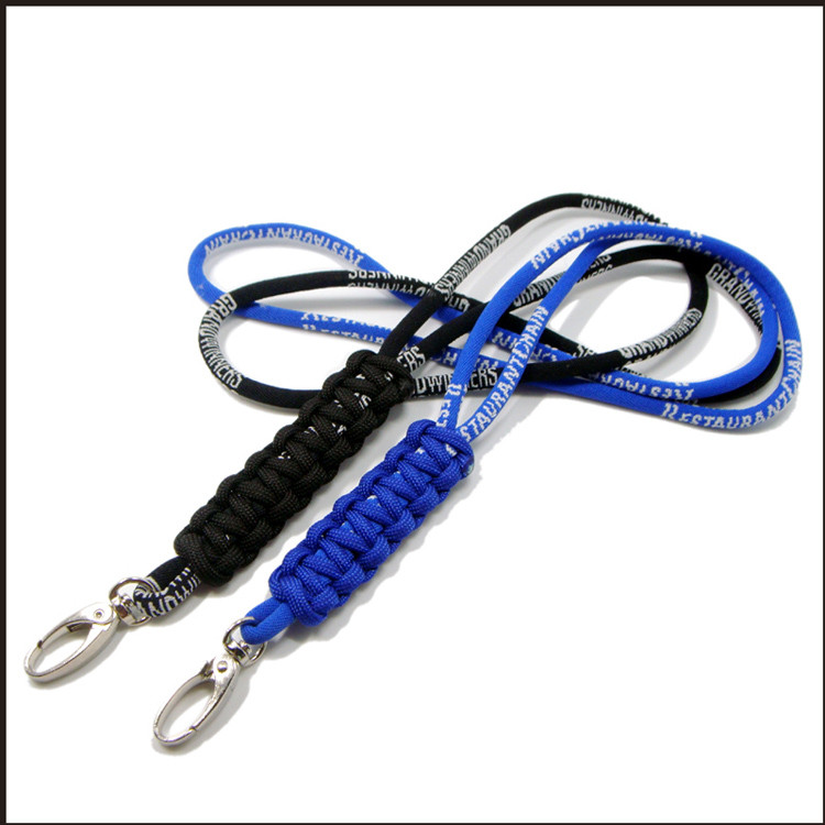 woven round neck lanyards