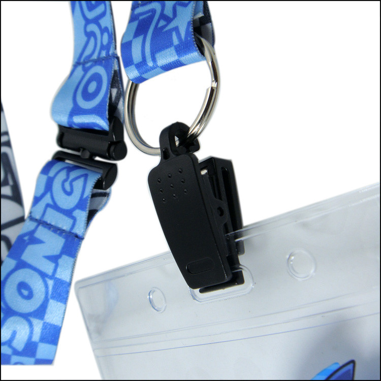 polyester neck lanyards with pvc card bag