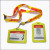 Screen printing logo neck lanyards with business ID card bag