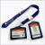 Screen printing logo neck lanyards with business ID card bag