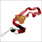 Silicone logo sublimation polyester lanyards with plastic buckle