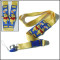 Disney silicone logo sublimation polyester lanyards with plastic buckle