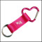 heart-shaped carabiner hook nylon short strap for key holder