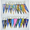 Triangle satin key Fobs with woven custom logo for sell gift