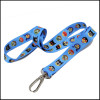 Two siads sublimation custom cartoon fgure logo neck straps promotional gift