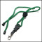 Hexagon plastic regulate buckle round green PP neck strap
