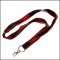 2-ply flat woven logo on one side polyester neck lanyard