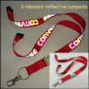 New fashion products iridescent reflective logo neck lanyards