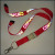 New fashion products iridescent reflective logo neck lanyards