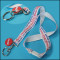 Cocacola sublimation logo polyester card holder lanyard with silicon jewelry accessory