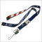 different printed logo on two sides neck straps with half metal half plastic release buckle