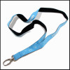 fribic smooth polyester strap different color on reverse side printing logo lanyards