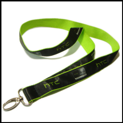 Professional customized ink printing label polyester tape publicity tape giveaway with staff certificate neck lanyard