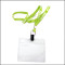 Fluorescent green enterprise publicity narrow band work permit hanging rope staff brand hanging lanyards
