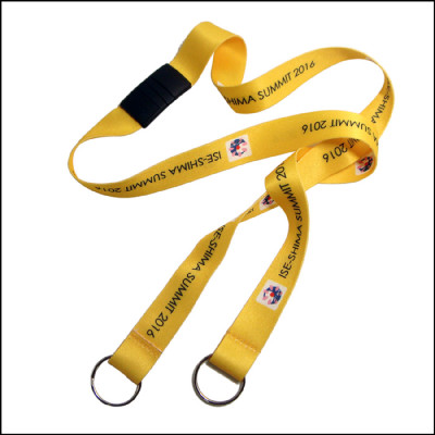 Heat transfer double head exhibition certificate sling work neck lanyards