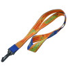 Green jacquard certificate holder with a durable work permit breast band neck lanyards