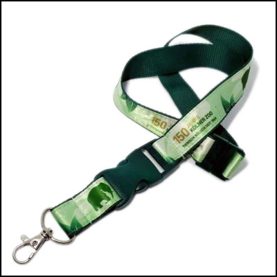 Custom printing ribbon certificate work permit activity interlock and tie neck lanyards