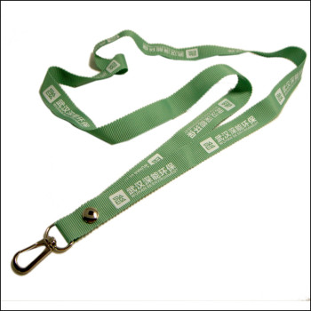 Grass green wave lace of the plain weave mark identity card with students hanging rope