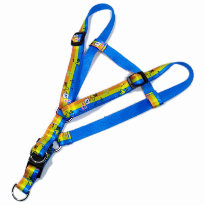 Fashion heat transfer pet tracer straps for dog walking belt