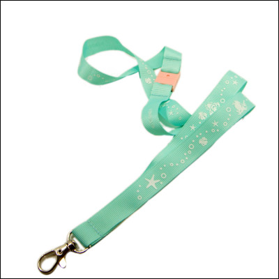 Colorful soft and thin deep plain weave mark hanging rope neck lanyards