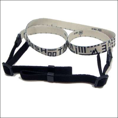 Small camera with a smooth polyester webbing belt