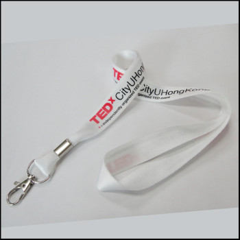 White soft and comfortable nylon belt id card id card neck lanyards