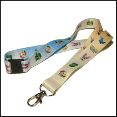 Factory customized cheap sublimation printing polyester safety lanyards