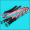 Jacquard red and white check box sewing leather fashion belt