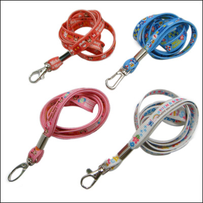 Polyester narrow band heat transfer pattern customized with the label identification lanyard belt