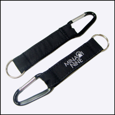 Professional cheap polyester custom satin lanyard hook
