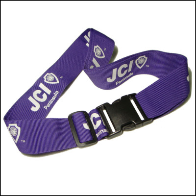 Purple adjustable travel luggage strap custom design suitcase bag belt macufacture