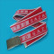 Polyester woven custom logo red waist jacquard weaving belt