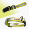 Reflective strap adjustable nylon custom printed logo dog collar custom dog leash